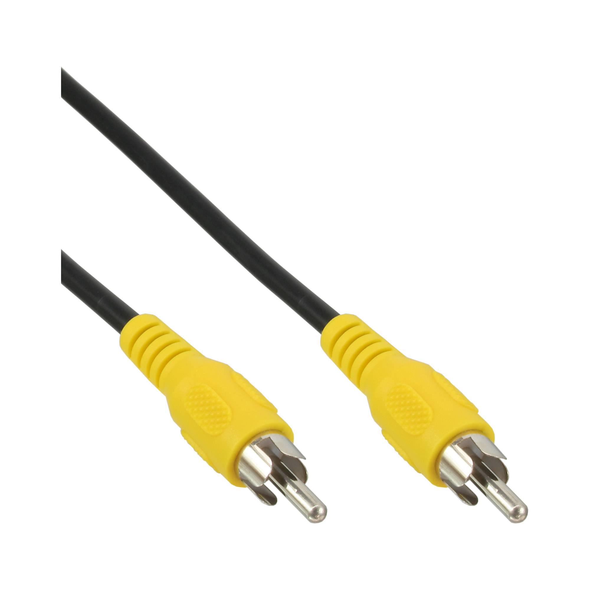 INLINE - Cinch Kabel - Video - 1x Cinch Stecker / Stecker - Steckerfarbe gelb - 3m