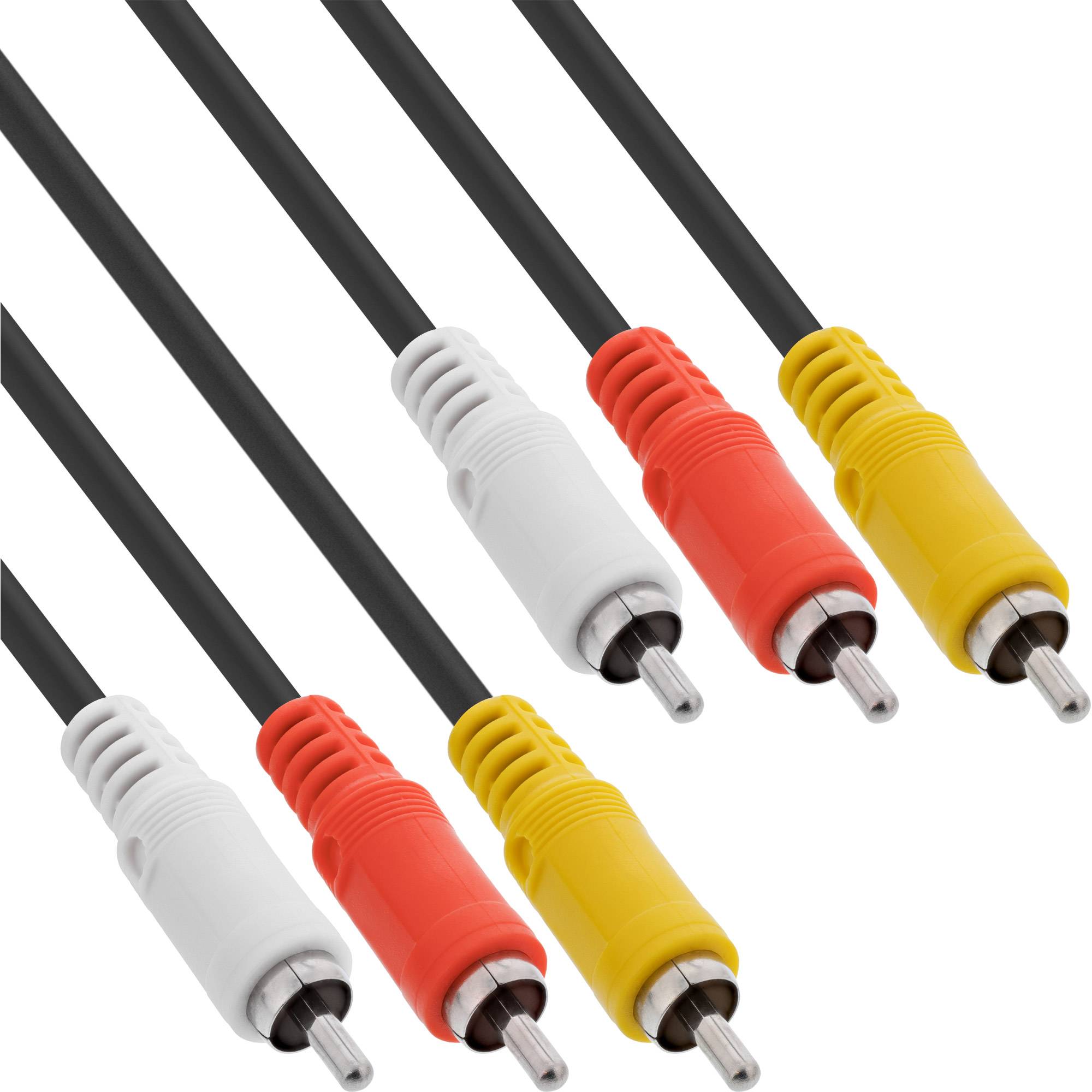 INLINE - Cinch Kabel - Audio/Video 3x Cinch - Stecker / Stecker - 3m