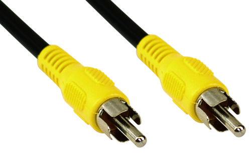 INLINE - Cinch Kabel - Video - 1x Cinch Stecker / Stecker - Steckerfarbe gelb - 3m
