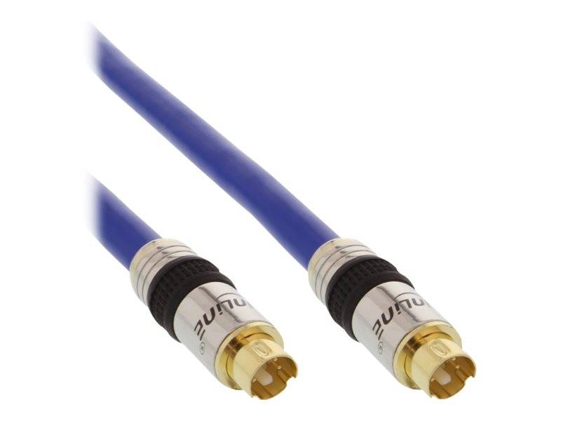 INLINE - S-VHS Kabel - PREMIUM - vergoldete Stecker - 4pol mini DIN ST / ST - 0,5m