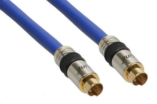 INLINE - S-VHS Kabel - PREMIUM - vergoldete Stecker - 4pol mini DIN ST / ST - 0,5m