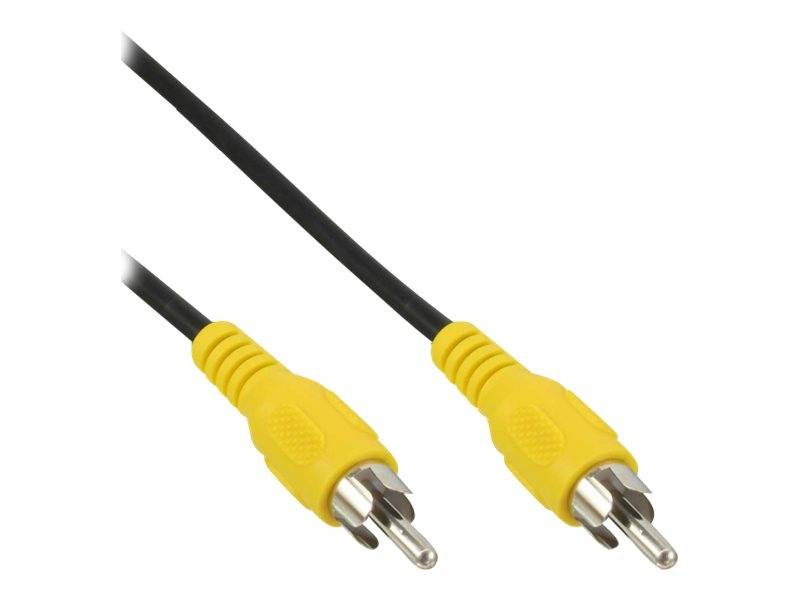 INLINE - Cinch Kabel - Video - 1x Cinch Stecker / Stecker - Steckerfarbe gelb - 1m