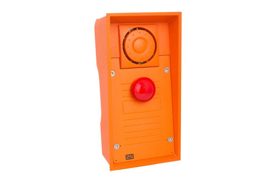 2N IP Safety Emergency Button, Netzwerk Türstation, eine rote Notfalltaste, 10W Lautsprecher