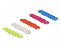 Delock Kabelmarker-Set - weiß, Blau, Rot, grün - pink