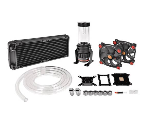 Thermaltake Pacific Gaming R240 D5 - Wasserblockierset für Motherboard-Wasserkühlsystem - (für: LGA775, LGA1156, AM2, AM2+, LGA1366, AM3, LGA1155