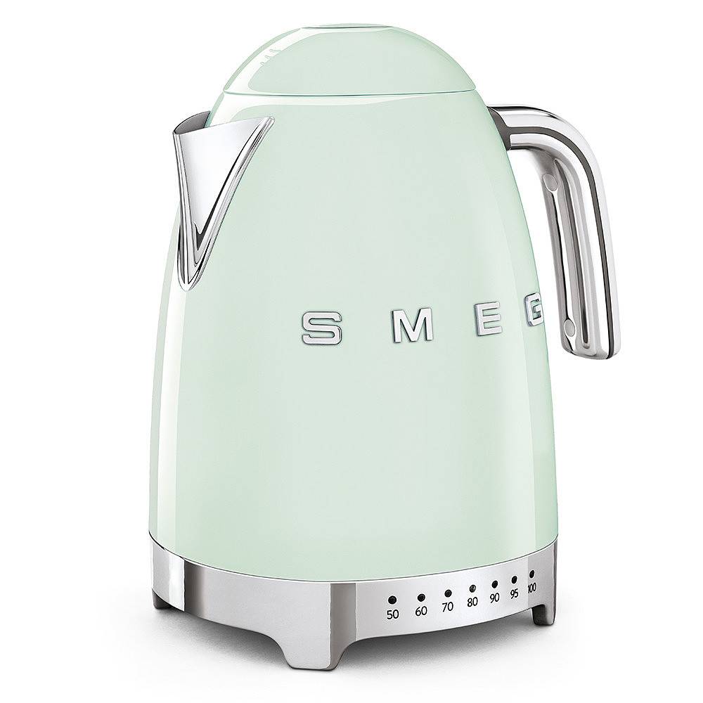 Smeg KLF04PGEU, 1,7 l, 2400 W, Grün, Kunststoff, Edelstahl, Regelbare Temperatur, Wasserstandsanzeige