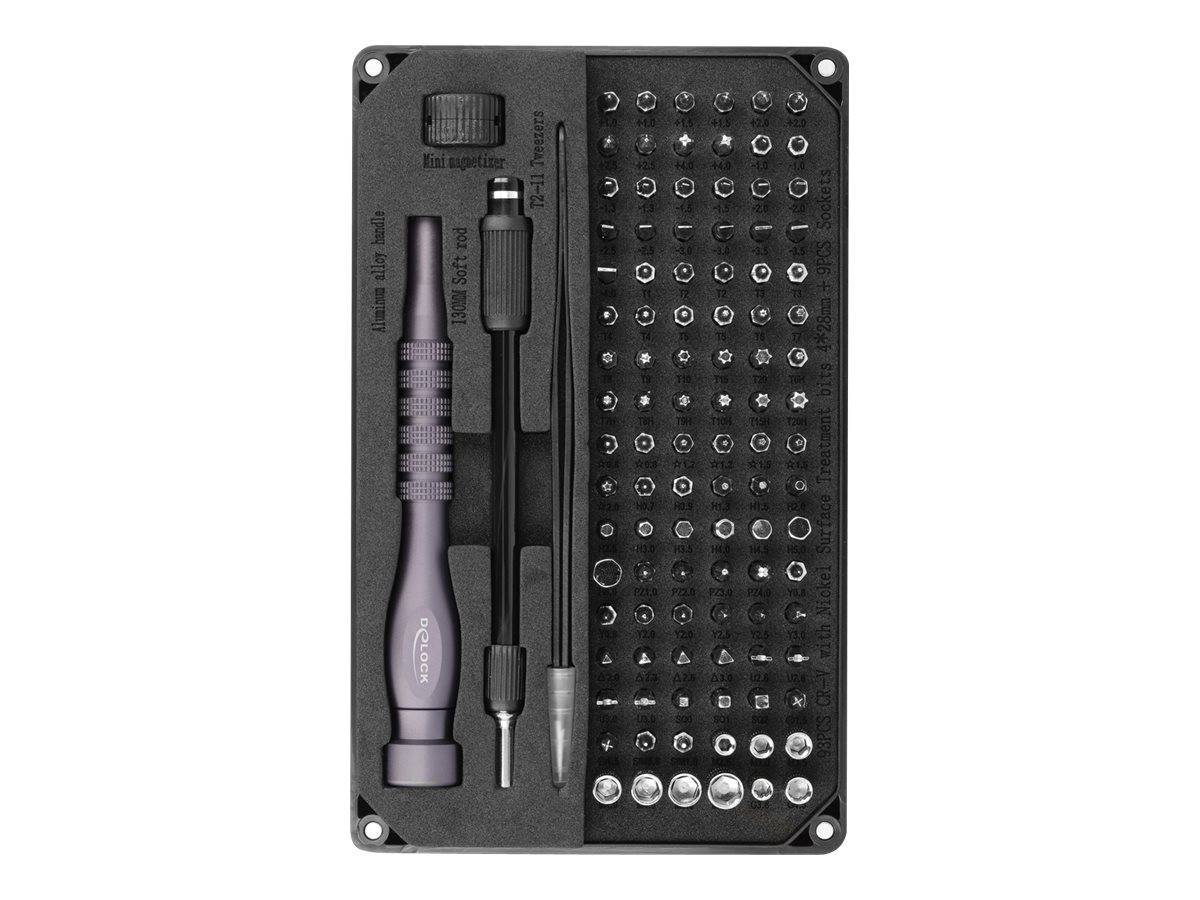 Delock - Precision screwdriver handle with bit and socket set