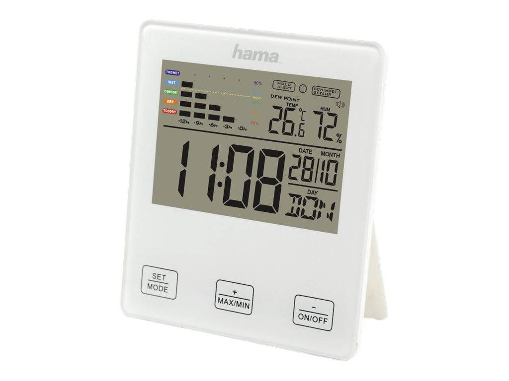Hama TH-10 - Thermo-Hygrometer - digital - weiß