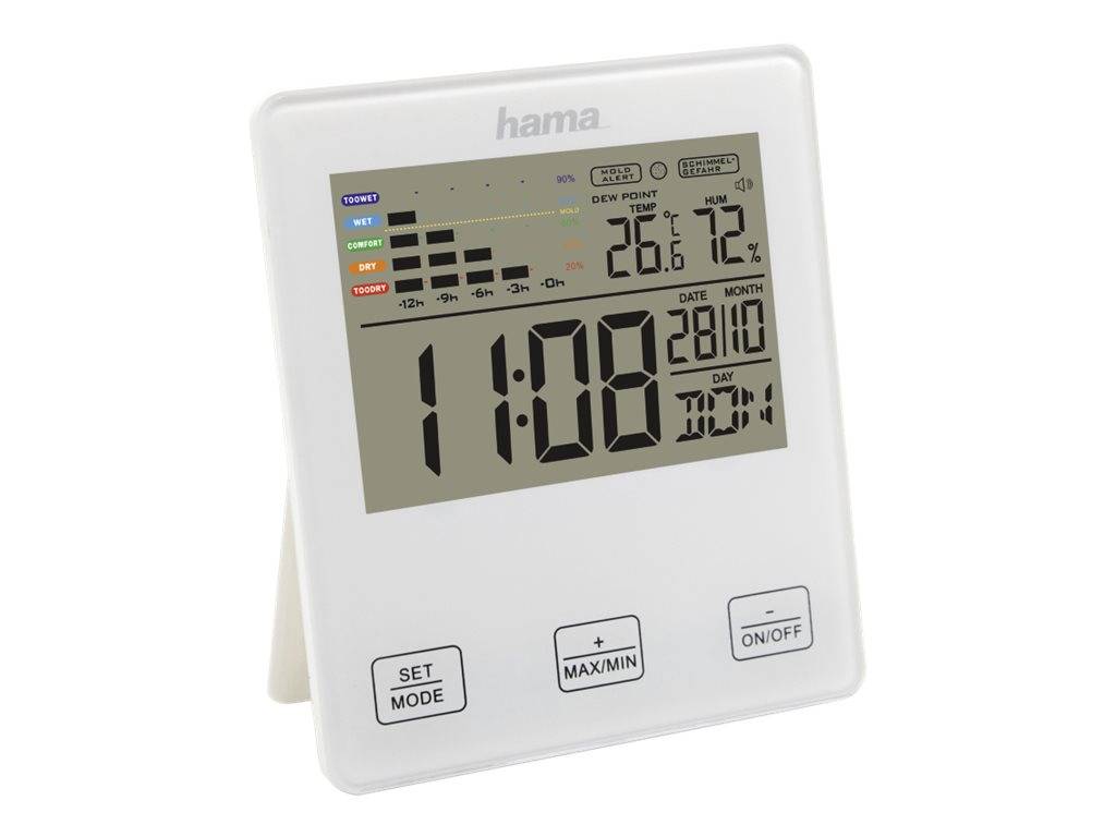 Hama TH-10 - Thermo-Hygrometer - digital - weiß