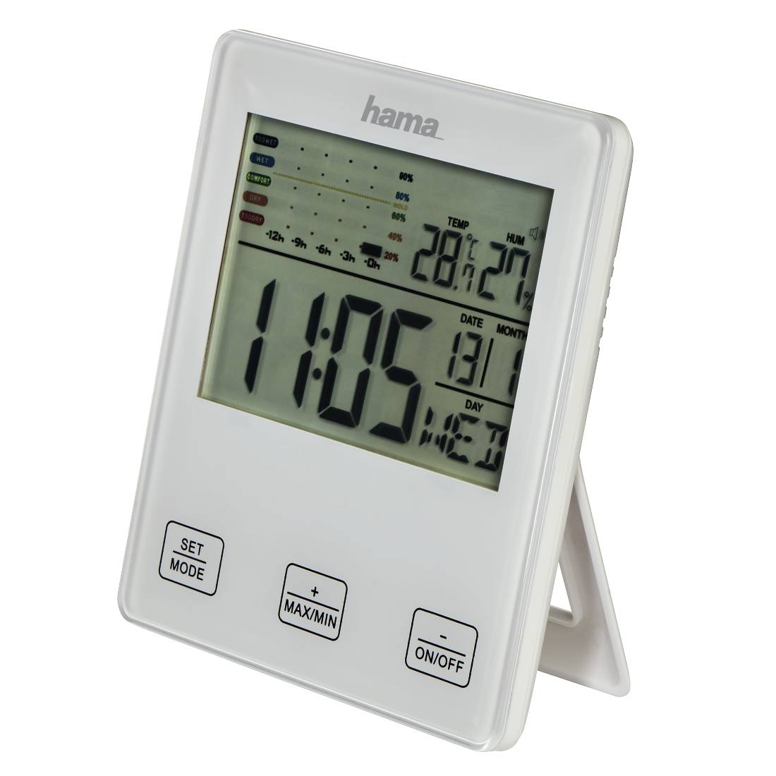 Hama TH-10 - Thermo-Hygrometer - digital - weiß