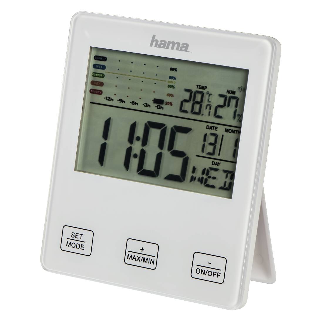 Hama TH-10 - Thermo-Hygrometer - digital - weiß