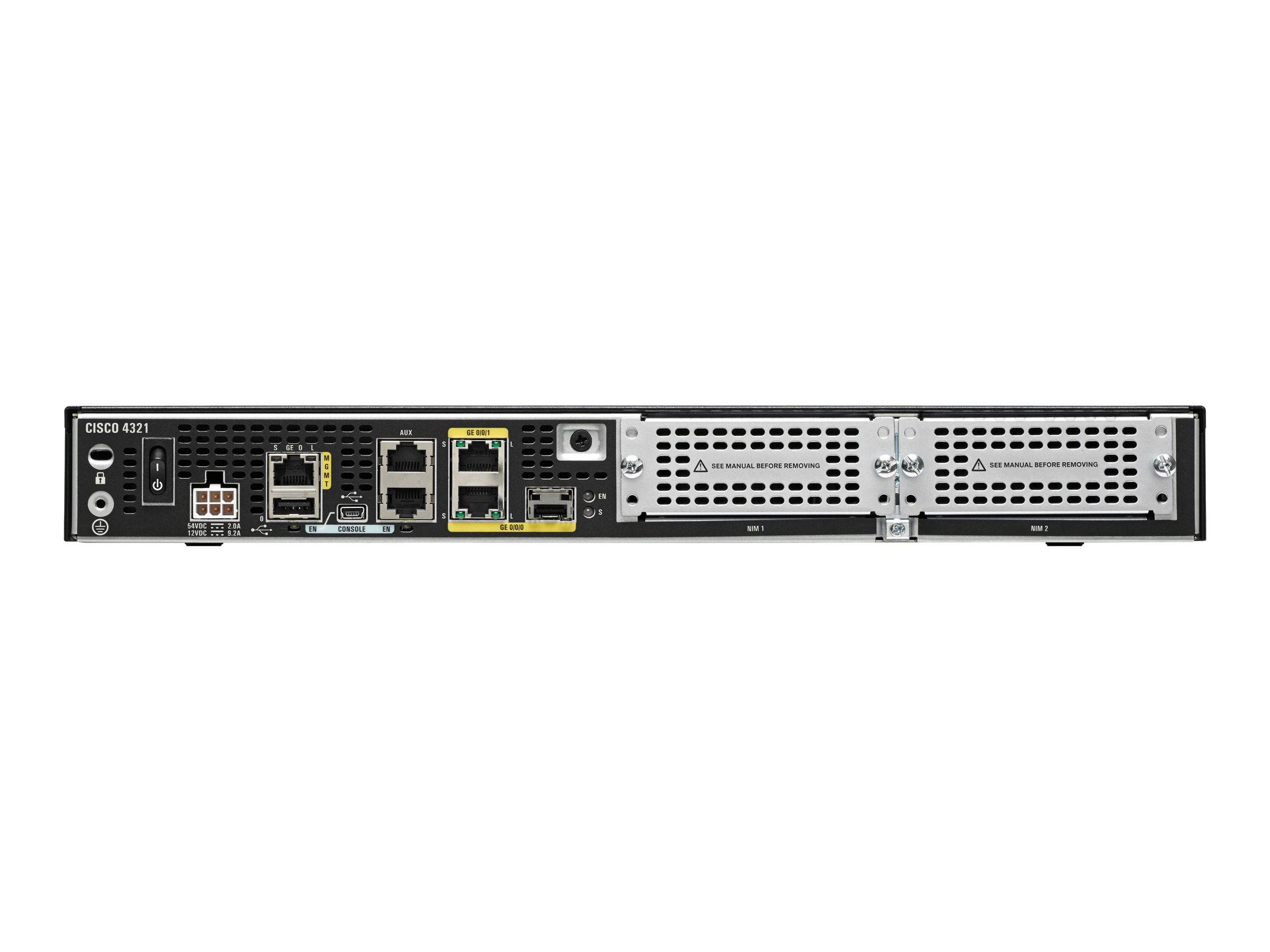 Cisco Integrated Services Router 4321 - Application Experience with Voice Bundle