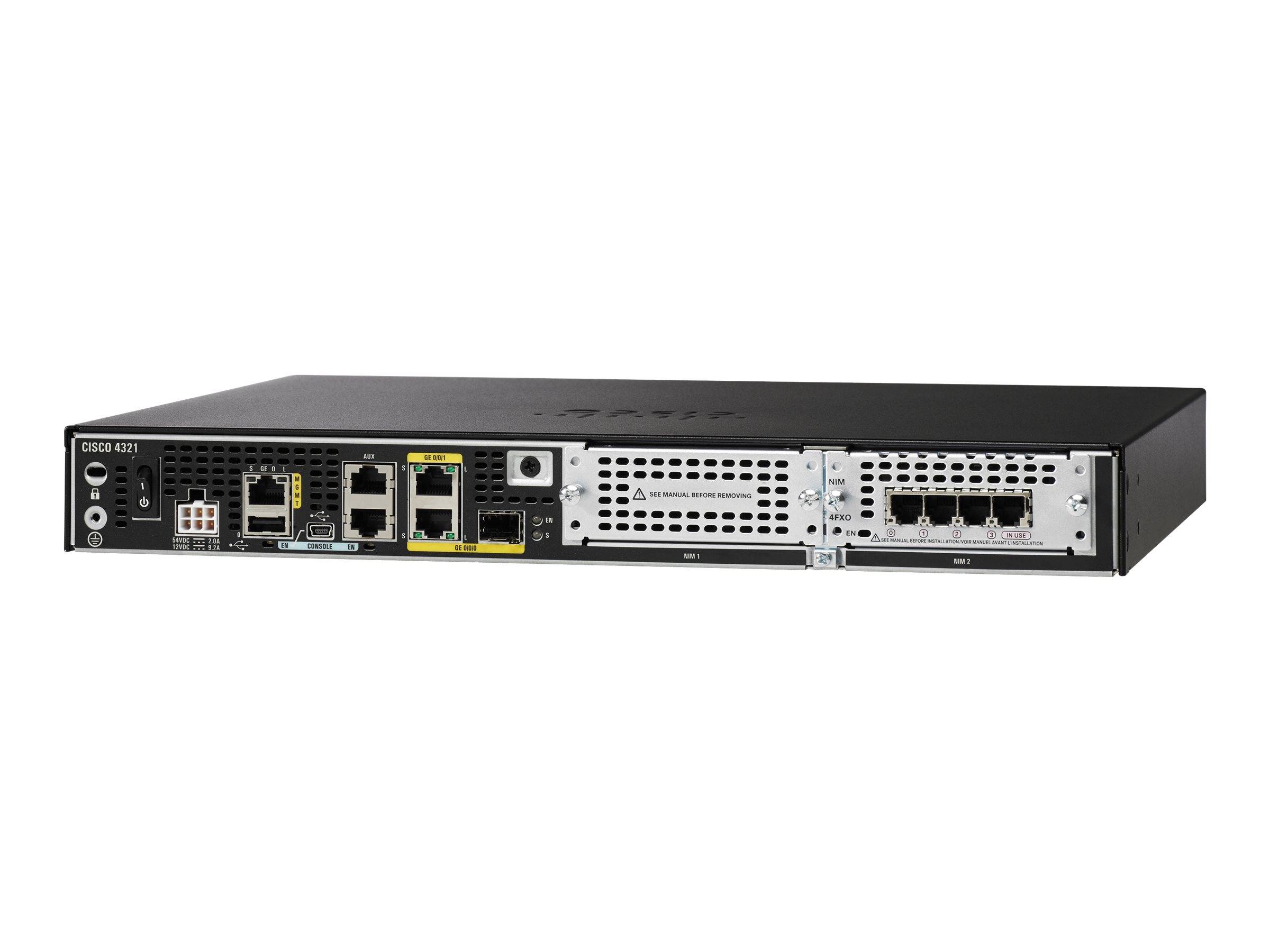 Cisco Integrated Services Router 4321 - Application Experience with Voice Bundle
