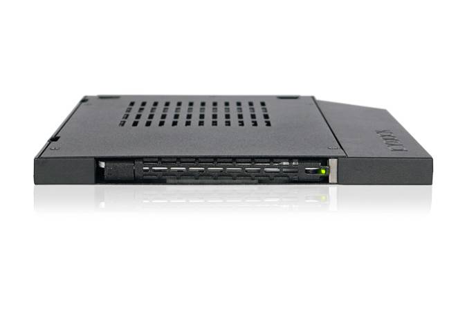 ICY Dock ToughArmor MB411SPO-2B - Laufwerksschachtadapter - 5,25"" extrem dünn bis 2,5"" (13,3 cm extrem dünn bis 6,4 cm)