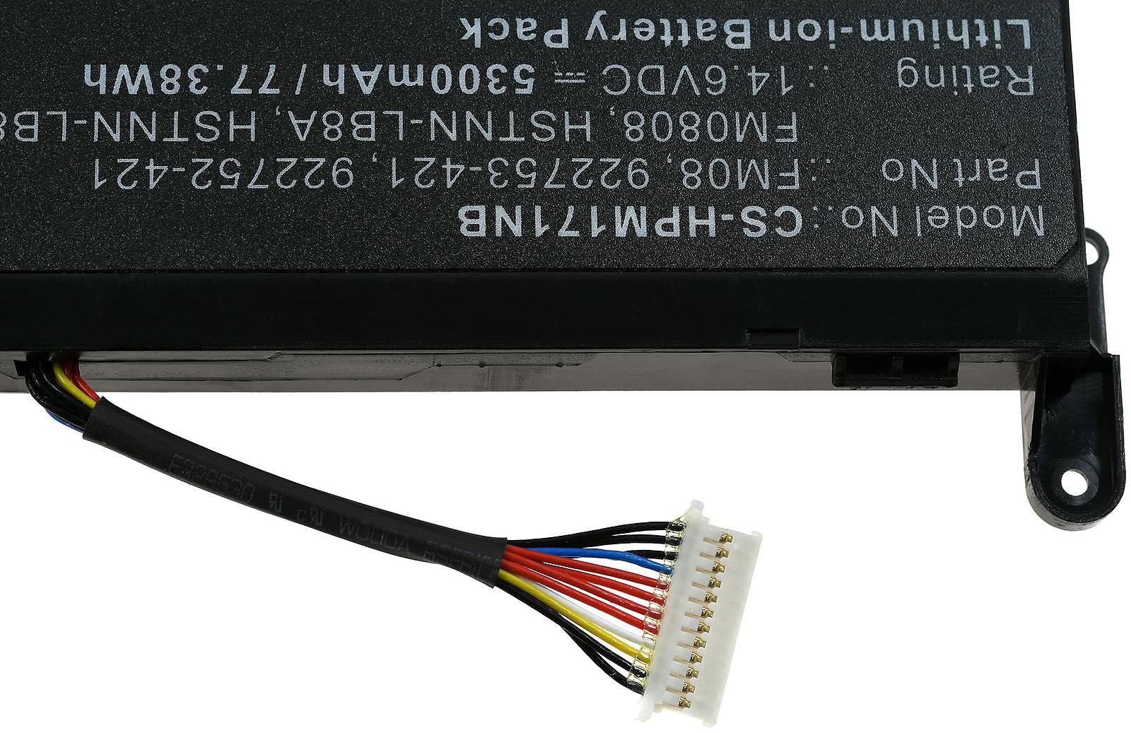 Powery Akku für Laptop HP Omen 17-AN, 14,6V, Li-Ion