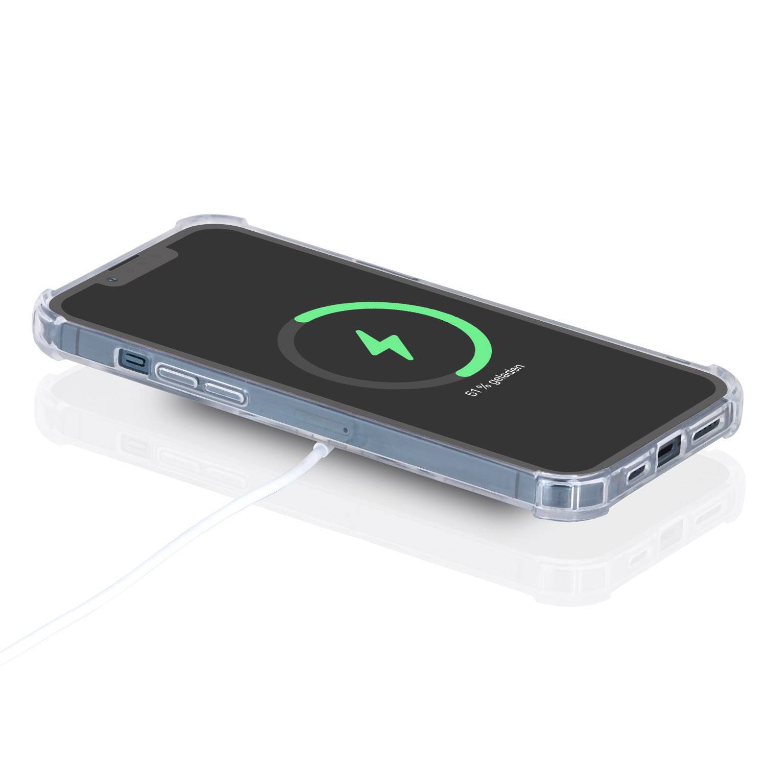 MONOCORD Magsafe Case für iPhone 13 - Transparente Hülle Skin Case mit Wireless Charge Magneten