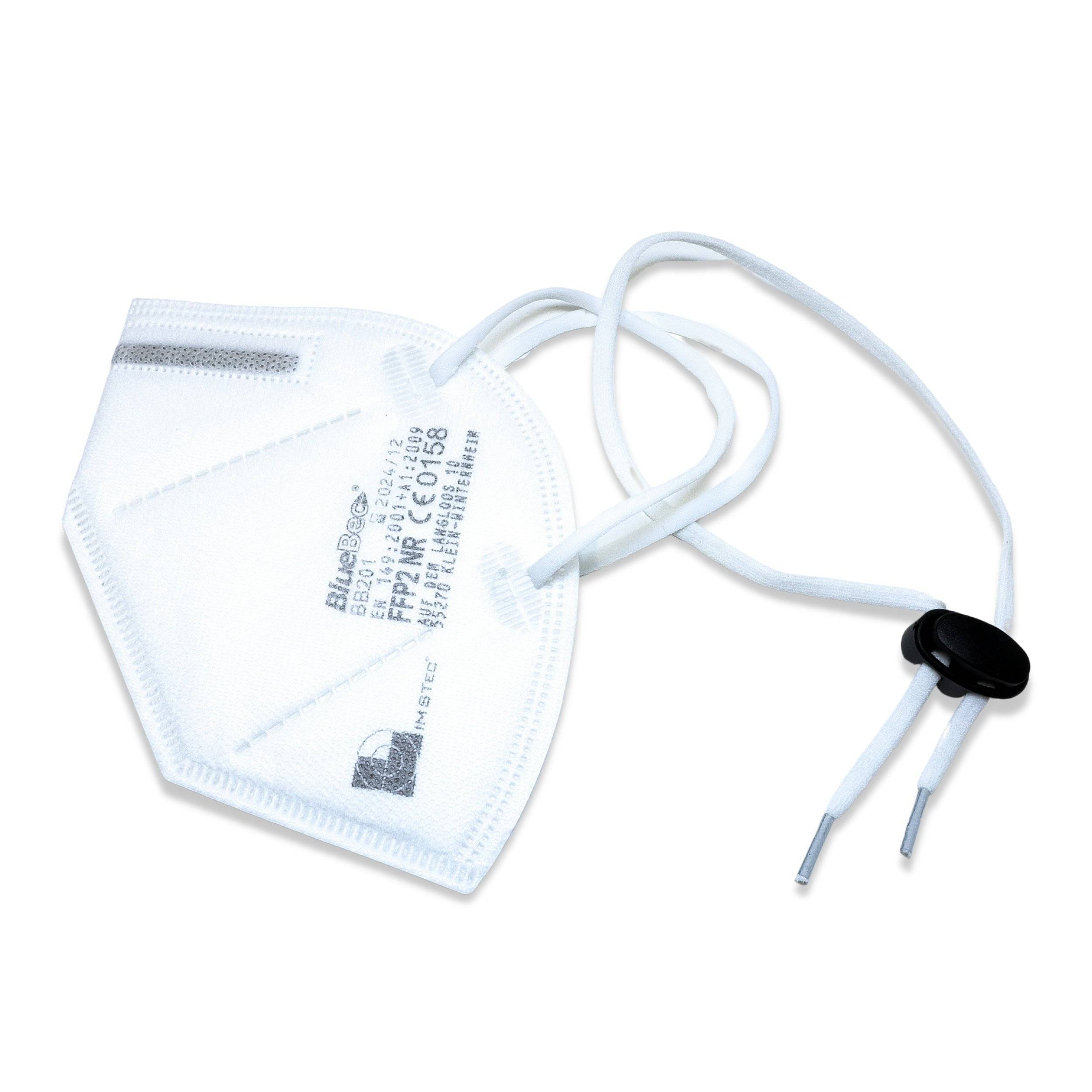 emissimo FFP2 Atemschutzmaske 2in1, FFP2 NR ohne Ventil DEKRA geprüft 1er lose in Folie