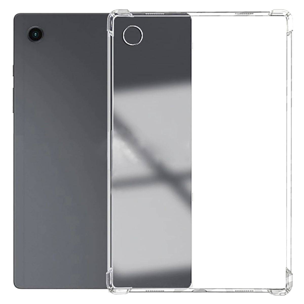 Für Samsung Galaxy Tab A8 10.5 2021 X205 X200 Transparent Tablet Tasche Hülle Case TPU Silikon dünn mit verstärkten Ecken