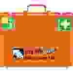 SÖHNGEN® Erste-Hilfe-Koffer Baustelle, gemäß DIN 13157:2021, orange, Wandhalterung