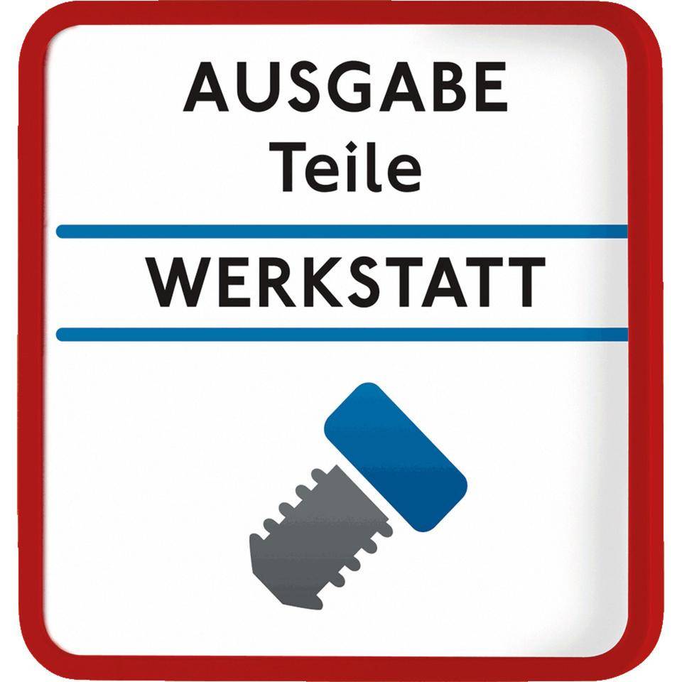 Rahmen für Türschild Maxi, rot, Kunststoff, 150x150mm, 3/VE