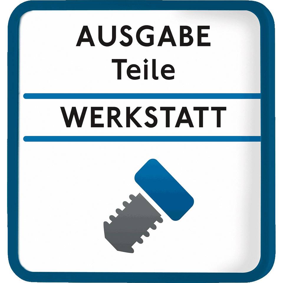 Rahmen für Türschild Maxi, blau, Kunststoff, 150x150mm, 3/VE