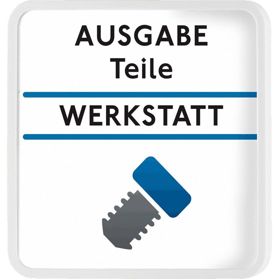 Rahmen für Türschild Maxi, weiß, Kunststoff, 150x150mm, 3/VE