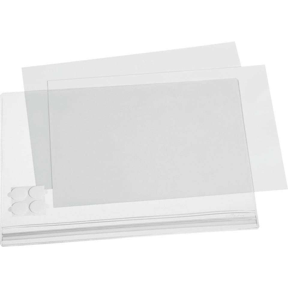 DURABLE Plakattasche, selbstklebend, transparent, Kunststoffolie, DIN A4, 5/VE