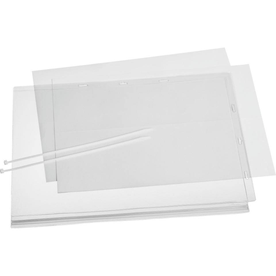 DURABLE Plakattasche, mit Kabelbinder, transparent, Kunststoffolie, DIN A3, 5/VE