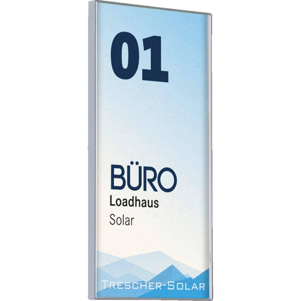 Türschild KAIRO Easy 75, selbstklebend, grau, ABS-Kunststoff, 75x150mm, 5/VE