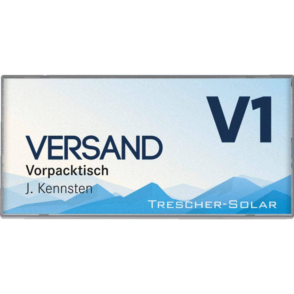 Türschild KAIRO Easy 75, selbstklebend, grau, ABS-Kunststoff, 75x150mm, 5/VE