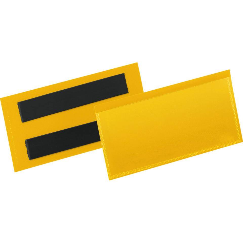 DURABLE Etikettentasche, magnetisch, gelb/transparent, 100x38mm,50/VE