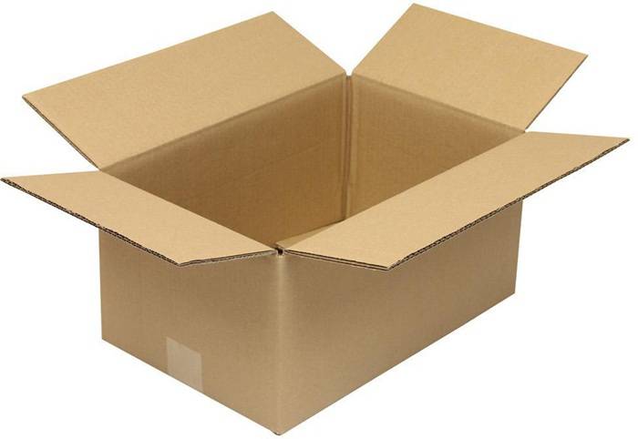 Faltkarton 2-wellig Maße 390x250x180mm Qualität 2.20BC braun TRANSPAK