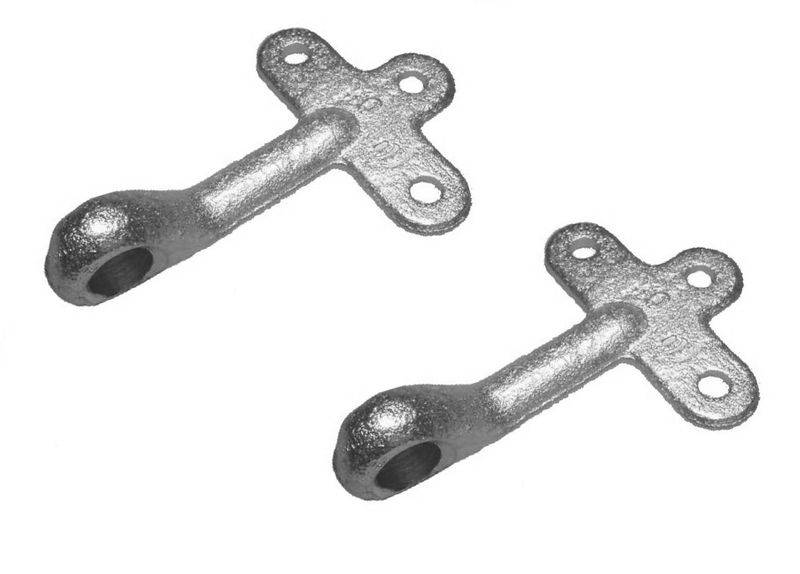 2 x Einfallöse für Bordwandverschluss Größe 0 verzinkt