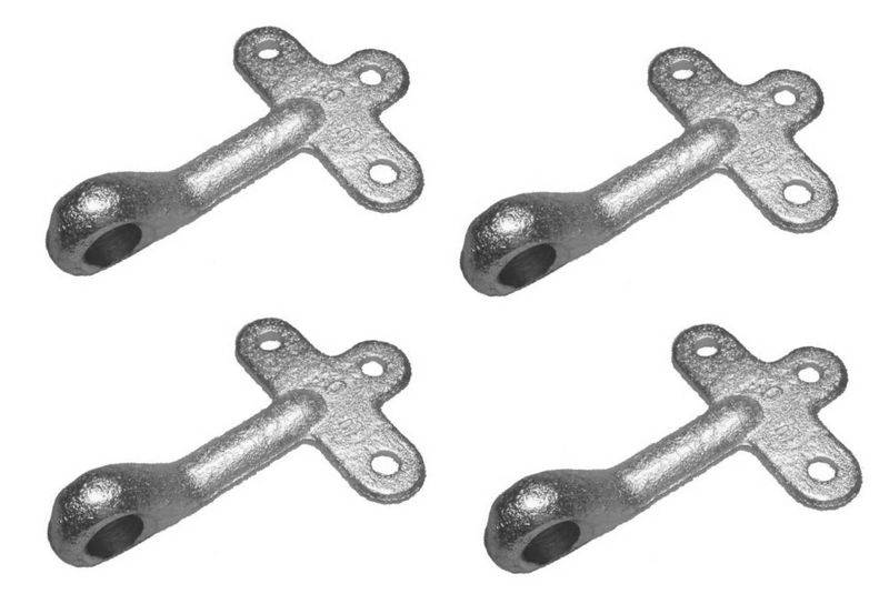 4 x Einfallöse für Bordwandverschluss Größe 1 verzinkt