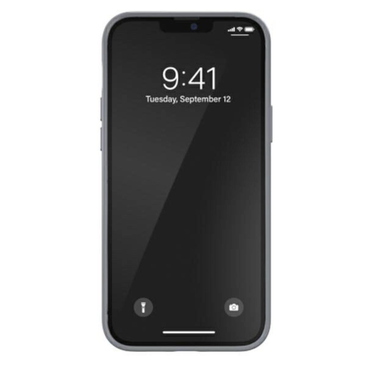 Adidas Leopard Collection Snap Case Hardcase Hülle Cover für Apple iPhone 13 Pro Max Grau