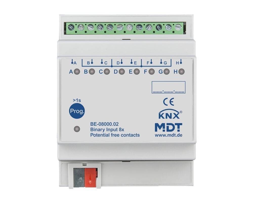 MDT technologies Binäreingang 8-fach 4TE BE-08000.02