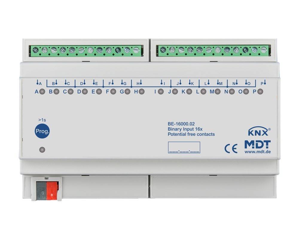 MDT technologies Binäreingang 16-fach 8TE BE-16000.02