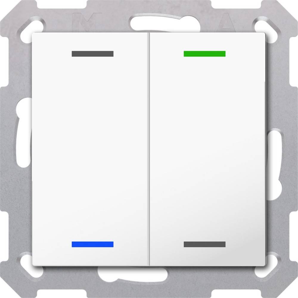 MDT technologies Taster Light 55 2-fach BE-TAL5502.01