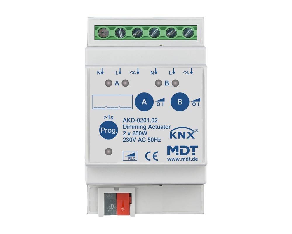 MDT technologies Dimmaktor 2-fach 3TE REG AKD-0201.02