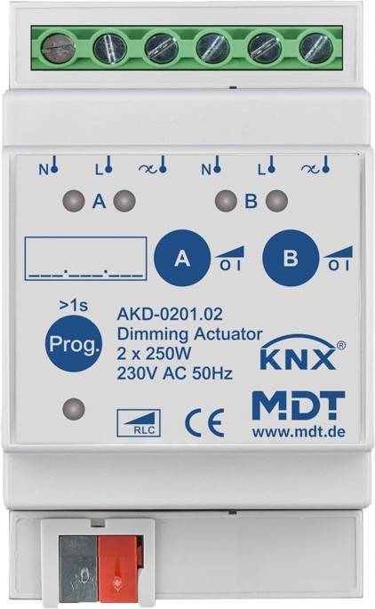MDT technologies Dimmaktor 2-fach 3TE REG AKD-0201.02