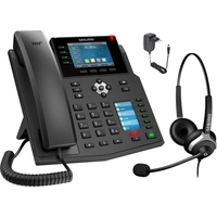 GEQUDIO GX5+ IP Telefon mit Netzteil & Headset - für Fritzbox, Telekom - Freisprechen & 2x Farbdisplays - Anleitung PDF GEQUDIO GX5+ IP Telefon mit Netzteil & Headset - für Fritzbox, Telekom - Freisprechen & 2x Farbdisplays - Anleitung PDF