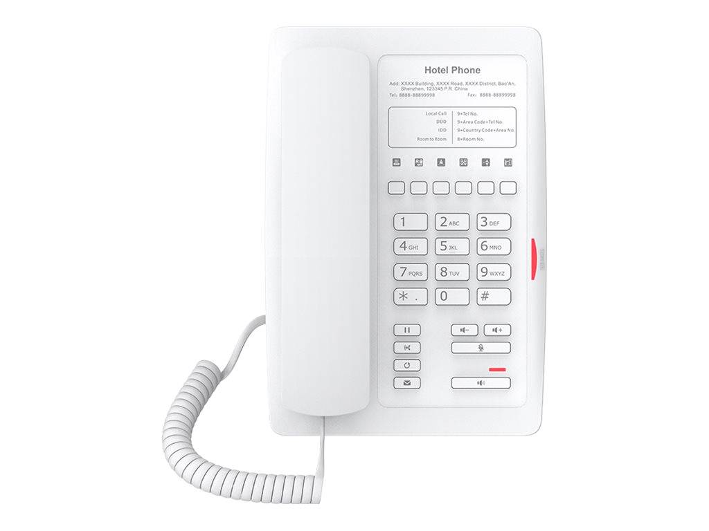 Fanvil H3W - VoIP-Telefon mit Rufnummernanzeige - SIP - RTCP - RTP - SRTP - SIP