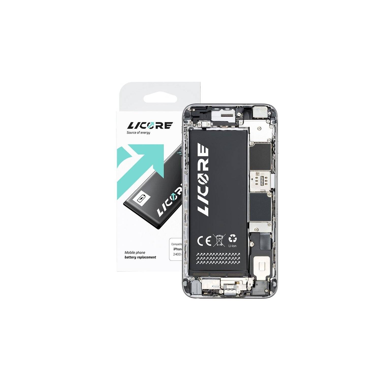 Licore Akku Ersatz kompatibel mit iPhone XR 2942 mAh Li-lon Austausch Batterie Accu
