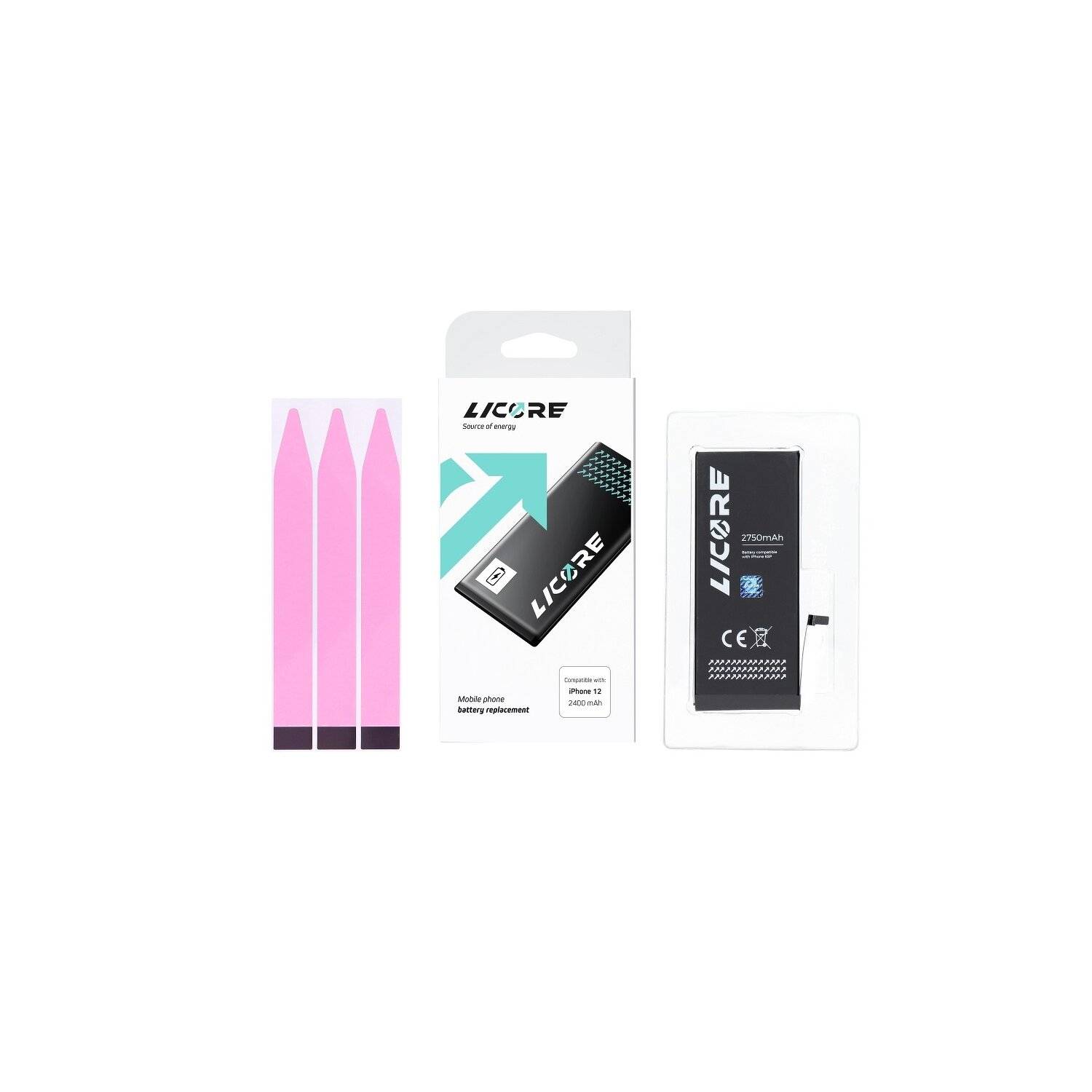 Licore Akku Ersatz kompatibel mit iPhone SE 1624mAh Li-lon Austausch Batterie Accu