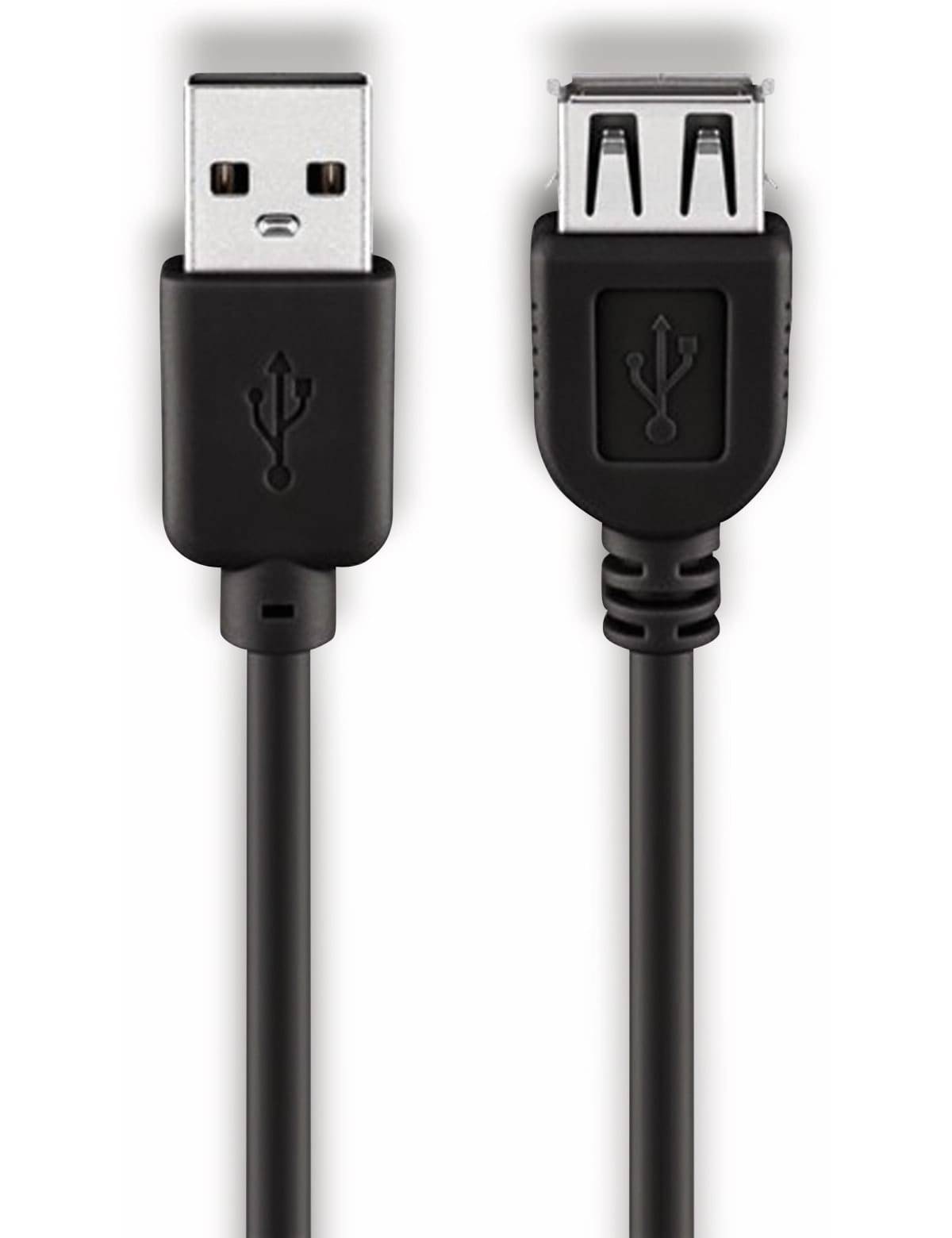 GOOBAY USB 2.0 Verlängerung 68625 Hi-Speed, A/A, 0,6 m, schwarz
