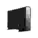 ICY BOX USB Type-C GehÃ¤use mit USB Hub fÃ¼r 3,5 & 2,5 HDD/SSD, IB-382H-C31 - schwarz