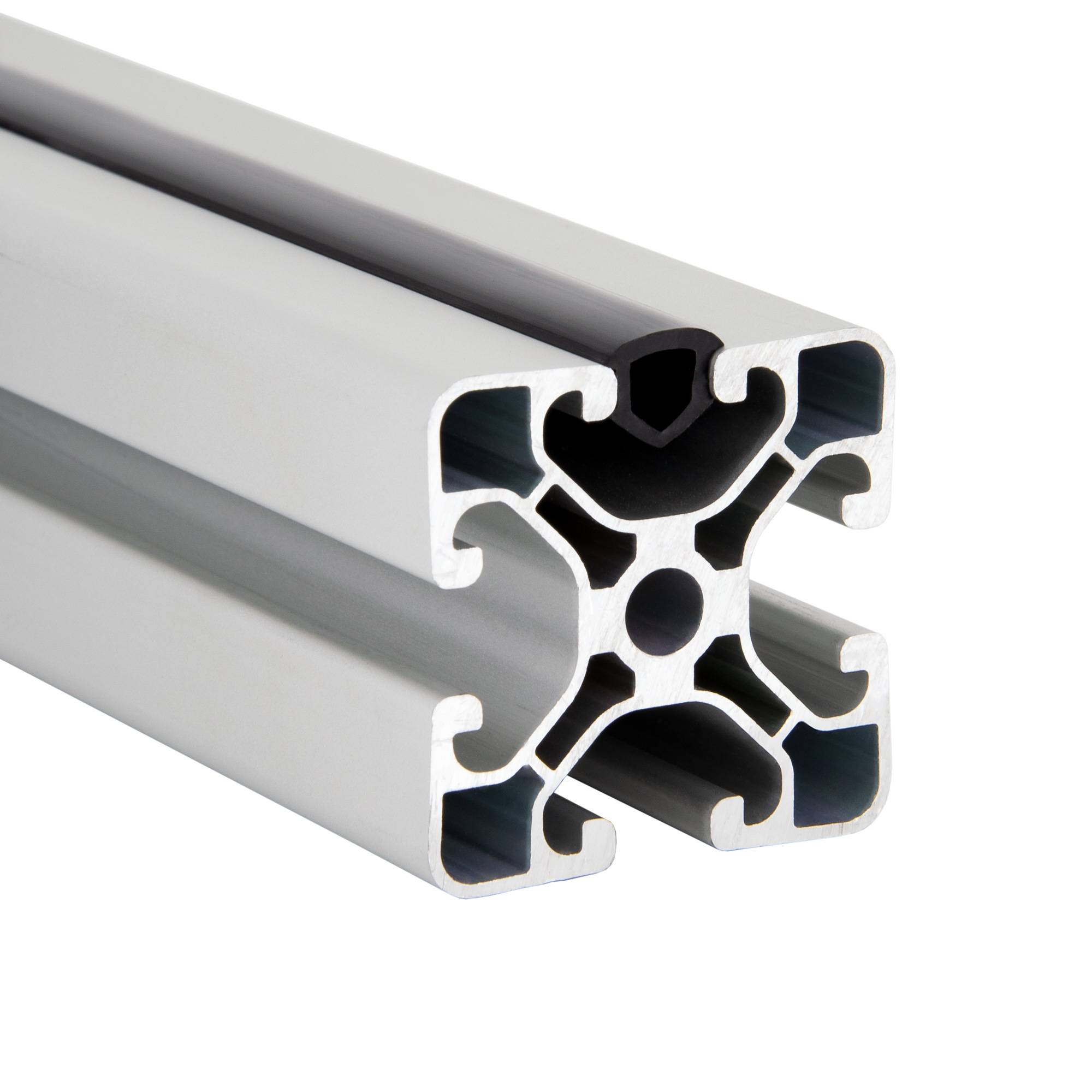 SCHMIDT systemprofile 10m Gummiband Schwarz Nut 8 T-Nut Gummi-Leiste Abdeckprofil Schutzprofil Aluprofil-Zubehör