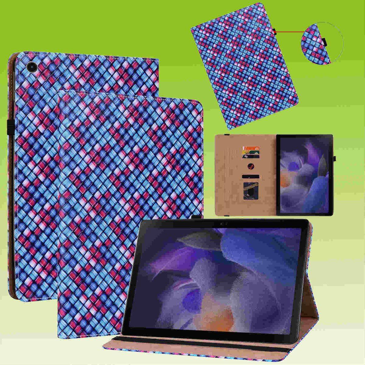 Für Tablet Design Muster Tasche Kunst-Leder Hülle Etuis Cover Schutz Case Zubehör