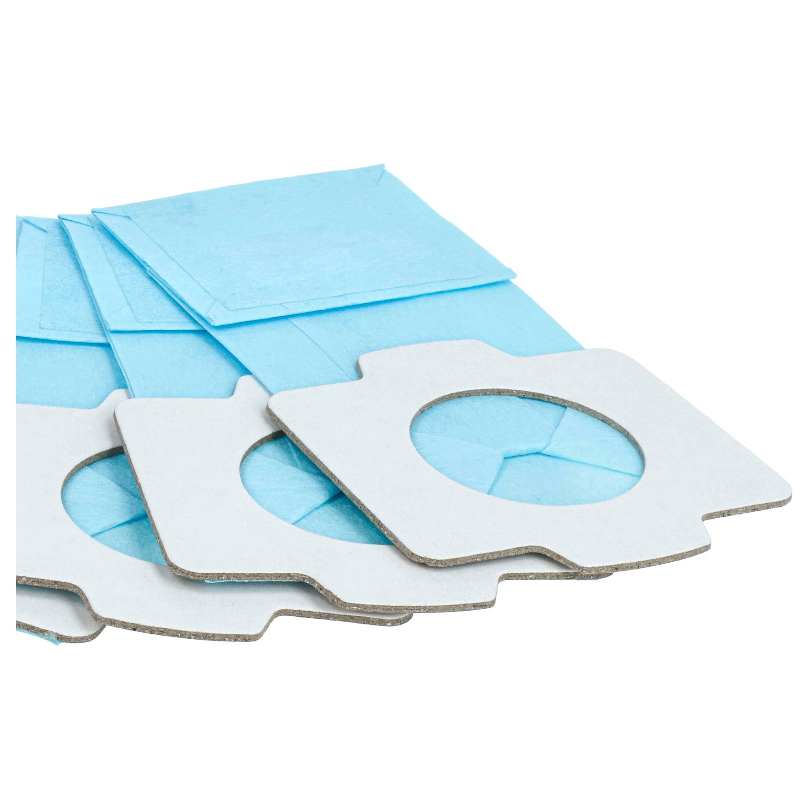 vhbw 50x Staubbeutel kompatibel mit Makita CL107D, CL121DZX, CL121DZ, CL121D, DCL140, CL183D Staubsauger - 12,5cm x 0,7cm Hellblau