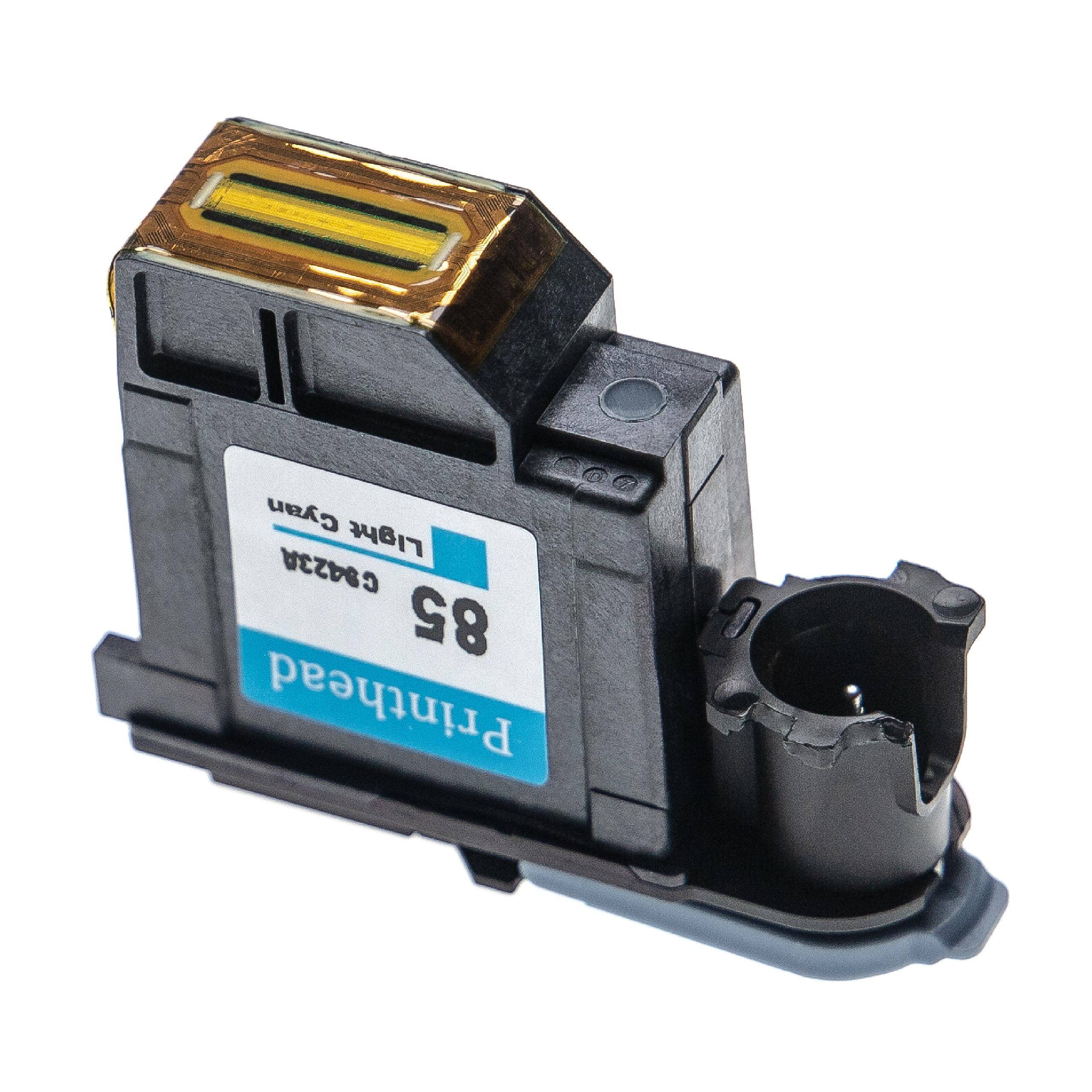vhbw Druckkopf kompatibel mit HP DesignJet 130, 120, 10PS, 50PS, 90, 20PS, 30 Drucker - light cyan 5,1 cm breit refurbished